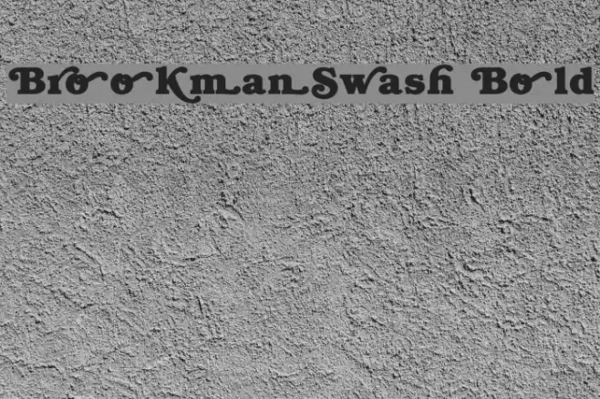 BrookmanSwash Bold خط examples