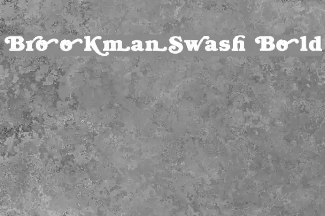 BrookmanSwash Bold خط examples