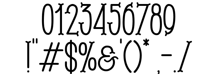 Brooks Font OTHER CHARS