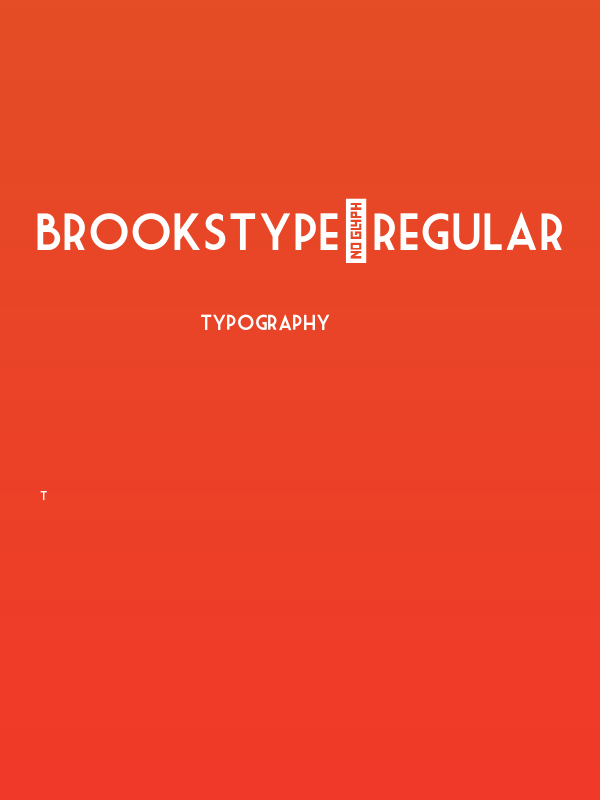 BrooksType-Regular Poster