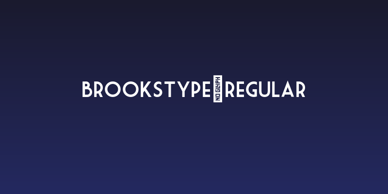 BrooksType-Regular Social Header
