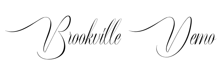 Brookville Demo  नि: शुल्क फ़ॉन्ट्स डाउनलोड