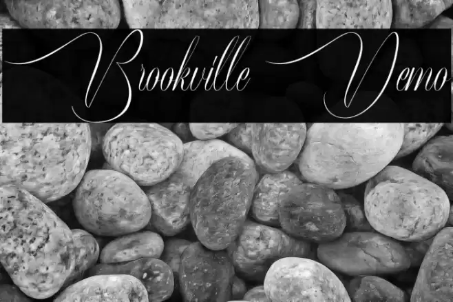Brookville Demo Font examples