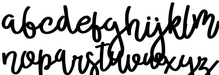 Broolia Font LOWERCASE