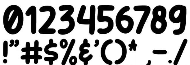 Broom Font OTHER CHARS