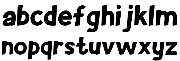 Brootahh Regular Font LOWERCASE