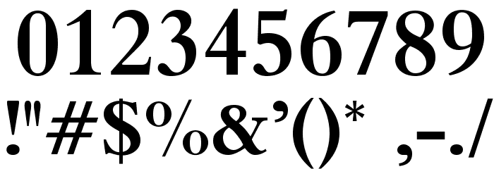 BrophyOpti-Bold Font OTHER CHARS