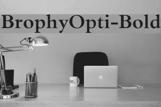 BrophyOpti-Bold examples