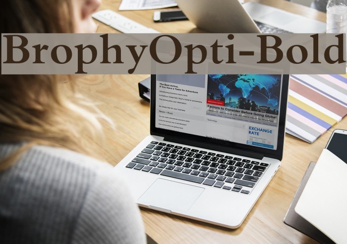 BrophyOpti-Bold Font examples