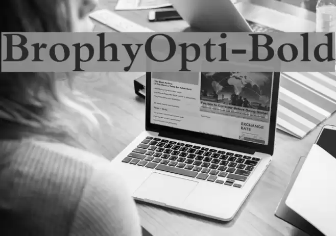 BrophyOpti-Bold examples