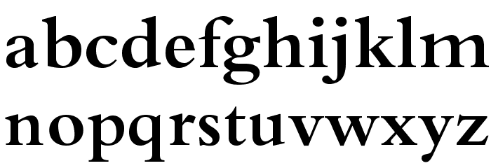 BrophyOpti-Bold Font LOWERCASE