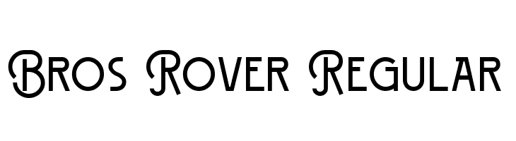 Bros Rover Regular  フリーフォントのダウンロード