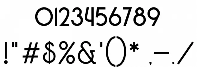 Bros Rover Regular Font OTHER CHARS