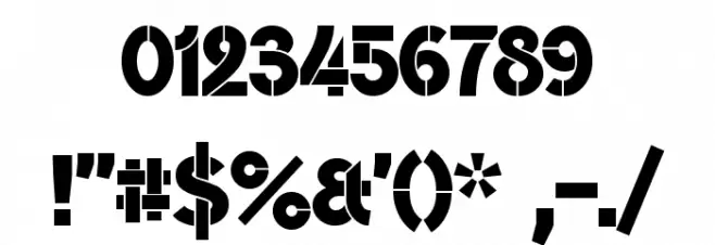 BroshK Font OTHER CHARS