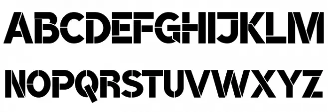 BroshK Font UPPERCASE