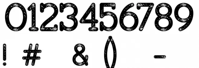 Broster Regular Font OTHER CHARS