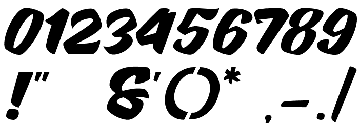 Brotha Script Font OTHER CHARS