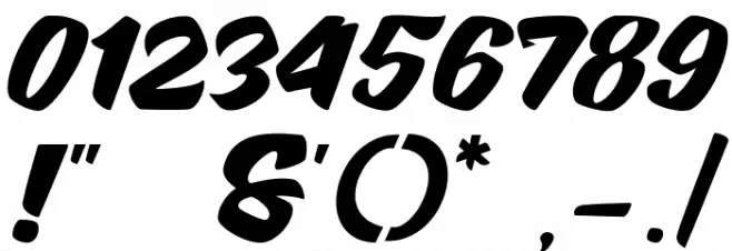 Brotha Script Font OTHER CHARS