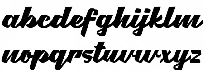Brotha Script Polices MINUSCULES