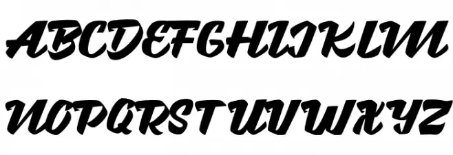 Brotha Script Polices MAJUSCULES