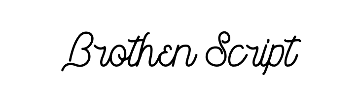 Brothen Script  フリーフォントのダウンロード