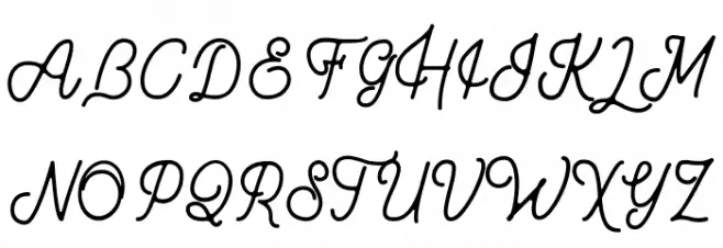 Brothen Script Fonte MAIÚSCULAS