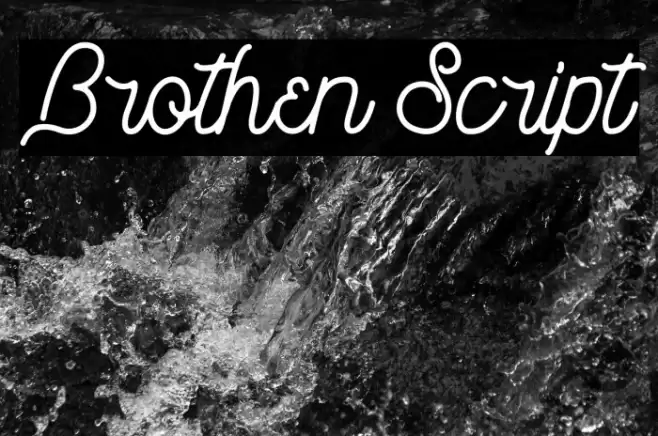 Brothen Script Font examples