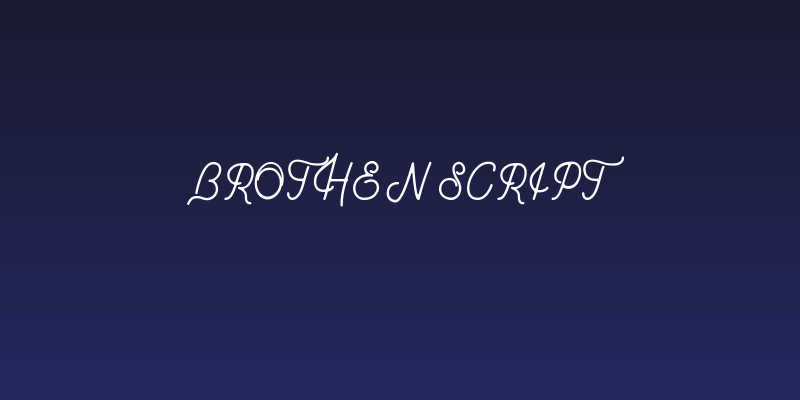 Brothen Script Social Header