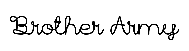 Brother Army Font