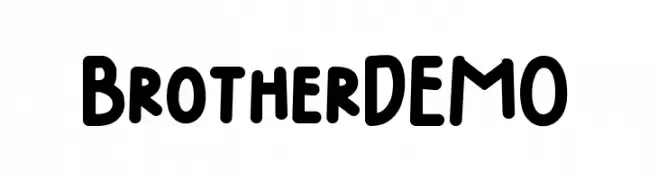 Brother DEMO  Frei Schriftart Herunterladen