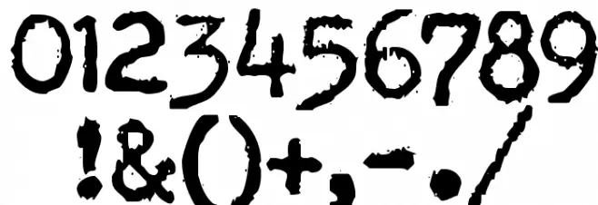 Brother Deluxe 1350 Font Font OTHER CHARS