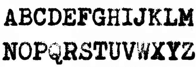 Brother Deluxe 1350 Font फ़ॉन्ट अपरकेस