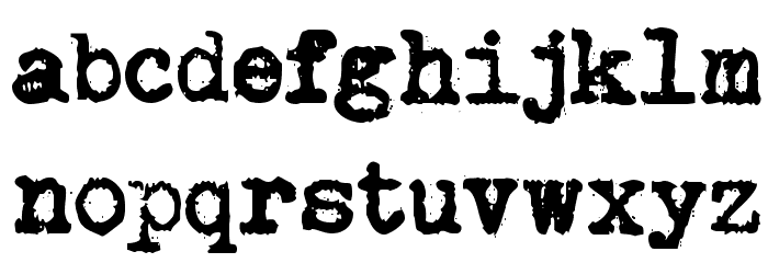 Brother Deluxe 1350 Font Font LOWERCASE