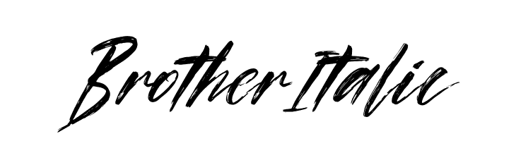 Brother Italic  नि: शुल्क फ़ॉन्ट्स डाउनलोड