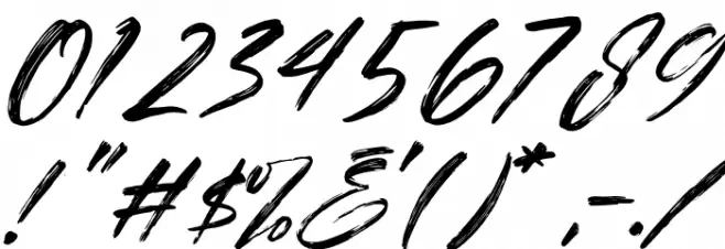 Brother Italic Font OTHER CHARS