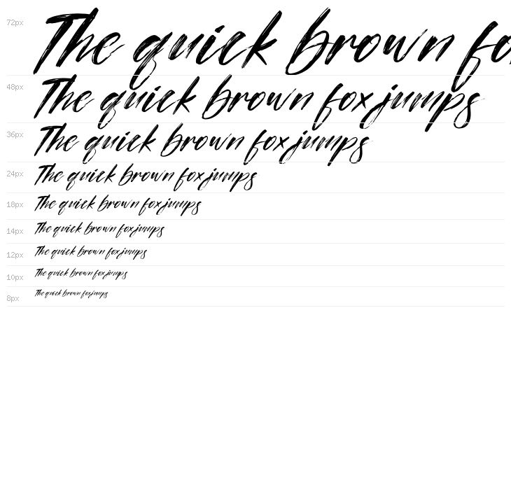 Brother Italic Waterfall