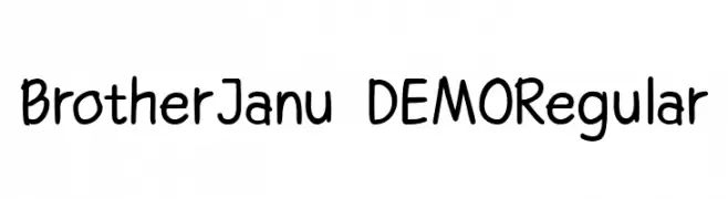 Brother Janu - DEMO Regular  Frei Schriftart Herunterladen