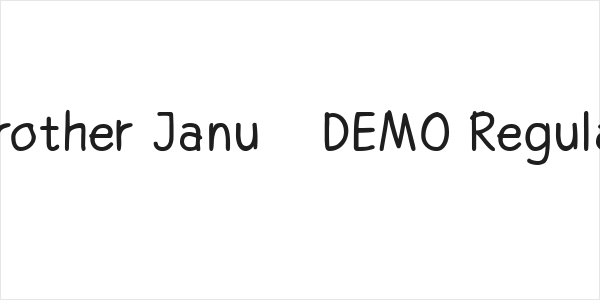 Brother Janu - DEMO Regular Logo