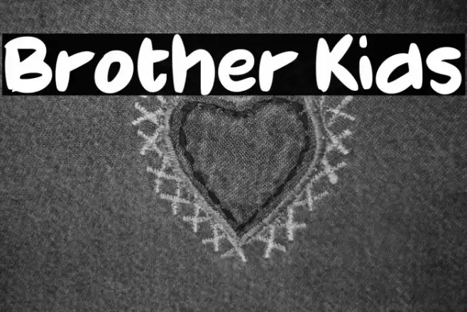Brother Kids Font examples
