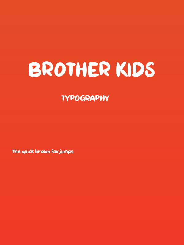 Brother Kids Poster