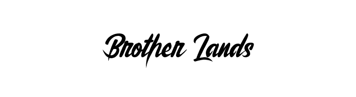 Brother Lands フォント