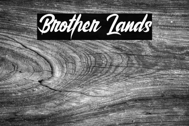 Brother Lands 字体 examples