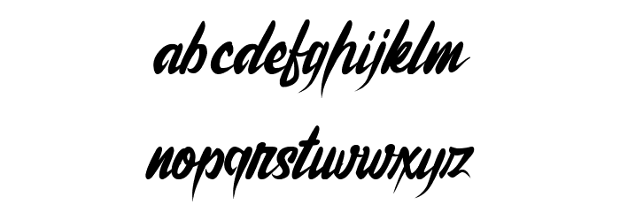 Brother Lands Font LOWERCASE