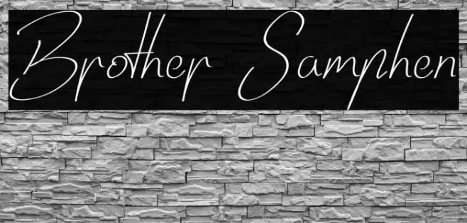 Brother Samphen Font examples
