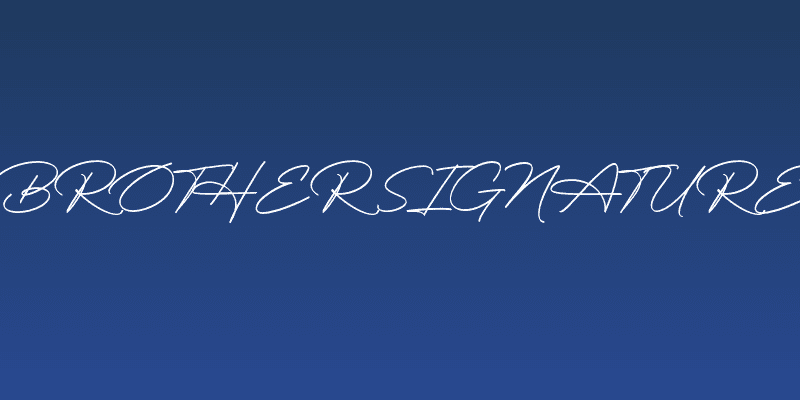 Brother Signature Social Header