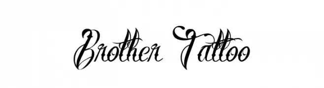 Brother Tattoo  font caratteri gratis