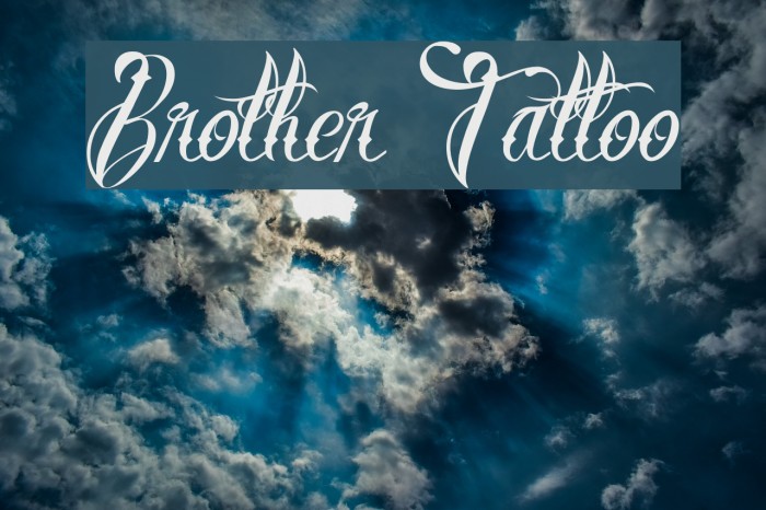 Brother Tattoo 1000 Fonts Free Download  OnlineWebFontsCOM