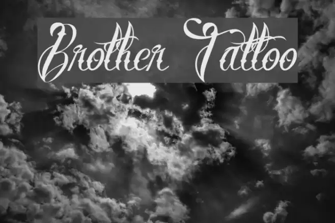 Brother Tattoo Font examples