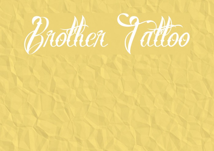 Brother Tattoo font by Måns Grebäck  FontRiver