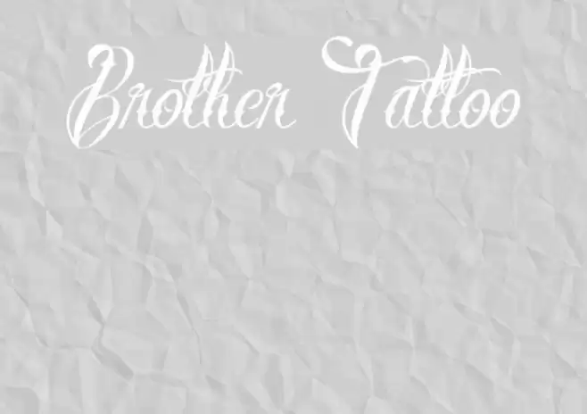 Brother Tattoo Font examples